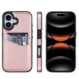 Litchi Leather Skin Card Slots Phone Case