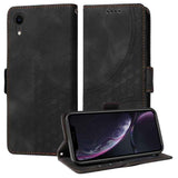 Embossed Rhombus Starry Leather Phone Case
