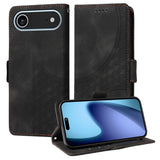 Embossed Rhombus Starry Leather Phone Case