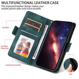 Embossed Rhombus Starry Leather Phone Case