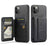 Fierre Shann Oil Wax Cow Leather Card Holder Back Phone Case