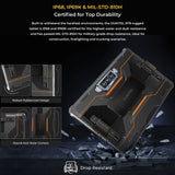 OUKITEL RT8 4G Network IP68/IP69K Rugged Tablet, 11 inch Android 13 MediaTek Helio G99 Quad Core Support Dual SIM, EU Plug
