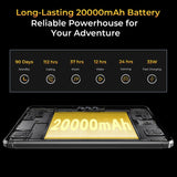 OUKITEL RT8 4G Network IP68/IP69K Rugged Tablet, 11 inch Android 13 MediaTek Helio G99 Quad Core Support Dual SIM, EU Plug