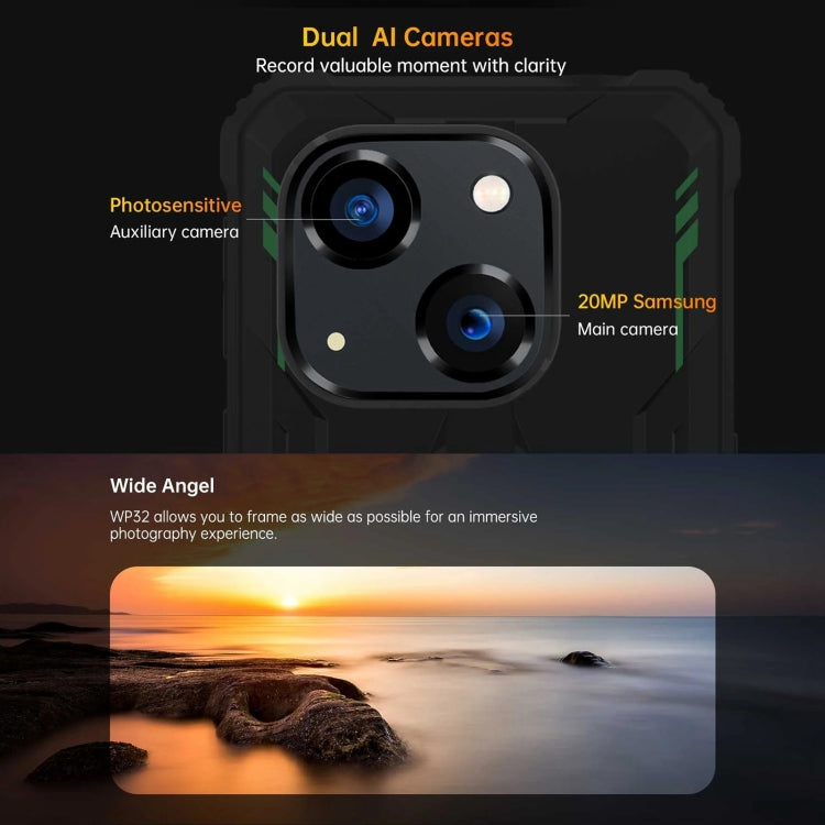Smartphone Oukitel WP32 - Resistente IP68/IP69K, 5,93 pulgadas, Android 13, Unisoc Tiger T606 de ocho núcleos, NFC, OTG, 4G, 4 GB + 128 GB