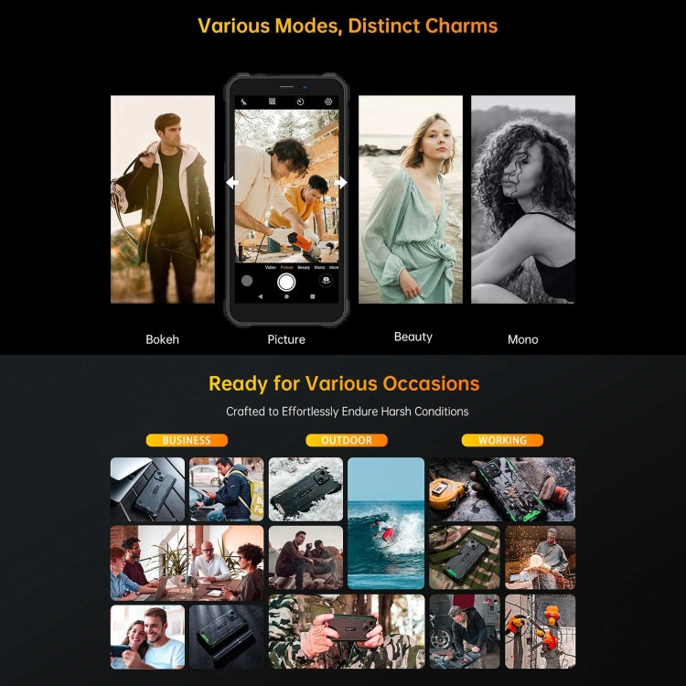 Oukitel WP32, Rugged smartphone, 4GB+128GB,5.93 inch Android 13 Unisoc Tiger T606 Octa-core