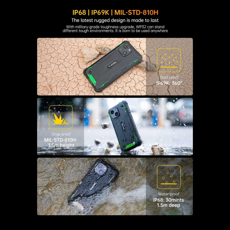Smartphone Oukitel WP32 - Resistente IP68/IP69K, 5,93 pulgadas, Android 13, Unisoc Tiger T606 de ocho núcleos, NFC, OTG, 4G, 4 GB + 128 GB