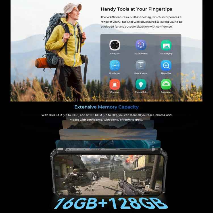 Oukitel WP36, IP68/IP69K, Fingerprint Identification, 10600mAh Big Battery, 6.52 inch MediaTek