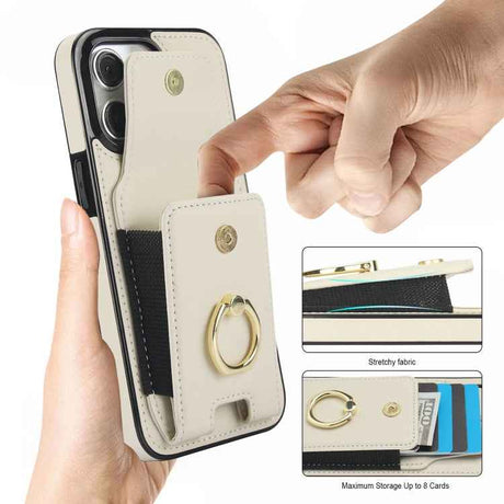 Elastic Card Bag Ring Holder Phone Case