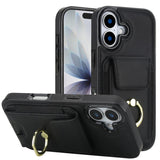 Elastic Card Bag Ring Holder Phone Case