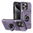 TPU+PC Shockproof Card Phone Case with Metal Ring Holder