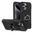 TPU+PC Shockproof Card Phone Case with Metal Ring Holder