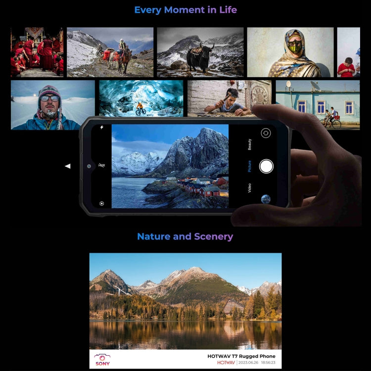 HOTWAV T7 Rugged Android Phone - 6.52 Inch, 6280mAh, MT8788 Octa Core, 4GB+128GB, 4G, OTG