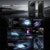 HOTWAV T7 Rugged Android Phone - 6.52 Inch, 6280mAh, MT8788 Octa Core, 4GB+128GB, 4G, OTG