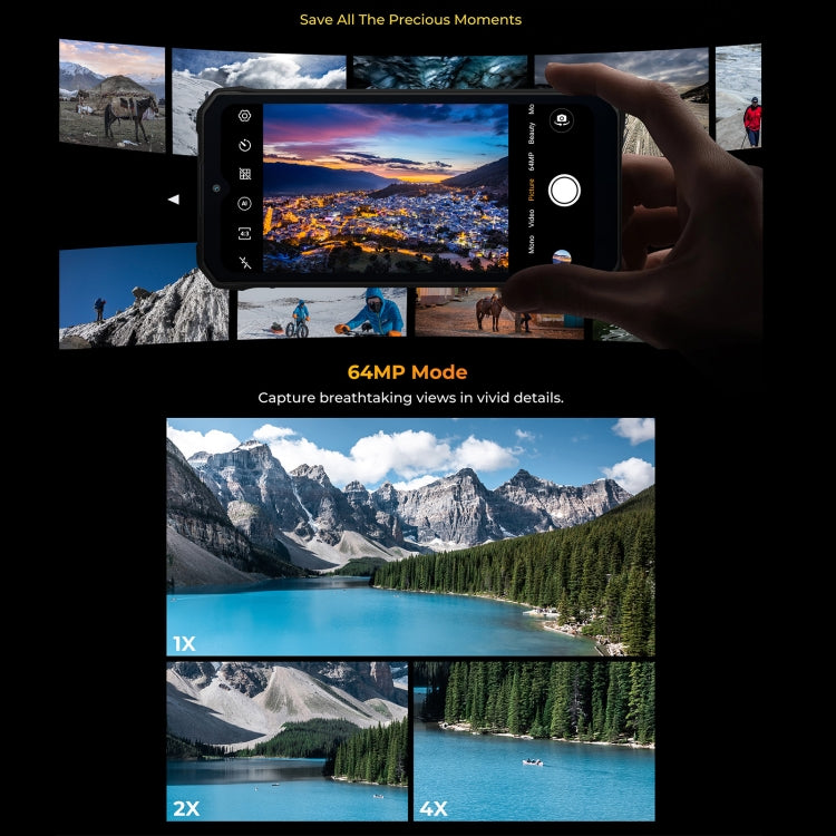 HOTWAV W11 Rugged Phone, Night Vision, 20800mAh, 6.6 inch Android 13, 64 MP Ultra Clear Main Camera,Recording Call