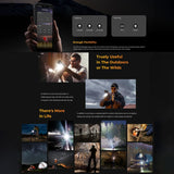 Teléfono robusto HOTWAV W11, visión nocturna, 20800 mAh, Android 13 de 6,6 pulgadas, cámara principal ultranítida de 64 MP, grabación de llamadas 