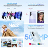 Blackview COLOR 8 Smartphone with Fingerprint & Face Identification, 6.75" Display, Android 13, Unisoc T616 Octa Core, 4G Network, 8GB+128GB & 8GB+256GB Options