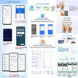 Blackview COLOR 8 Smartphone with Fingerprint & Face Identification, 6.75" Display, Android 13, Unisoc T616 Octa Core, 4G Network, 8GB+128GB & 8GB+256GB Options