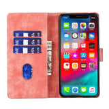 Pen Heart Cat Embossed Leather Phone Case