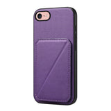 D04 Calf Texture Dual Card Slot Holder Phone Case