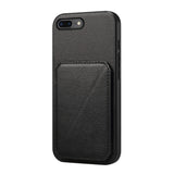 D04 Calf Texture Dual Card Slot Holder Phone Case