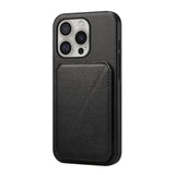 D04 Calf Texture Dual Card Slot Holder Phone Case