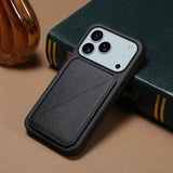 D04 Calf Texture Dual Card Slot Holder Phone Case