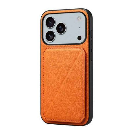 D04 Calf Texture Dual Card Slot Holder Phone Case