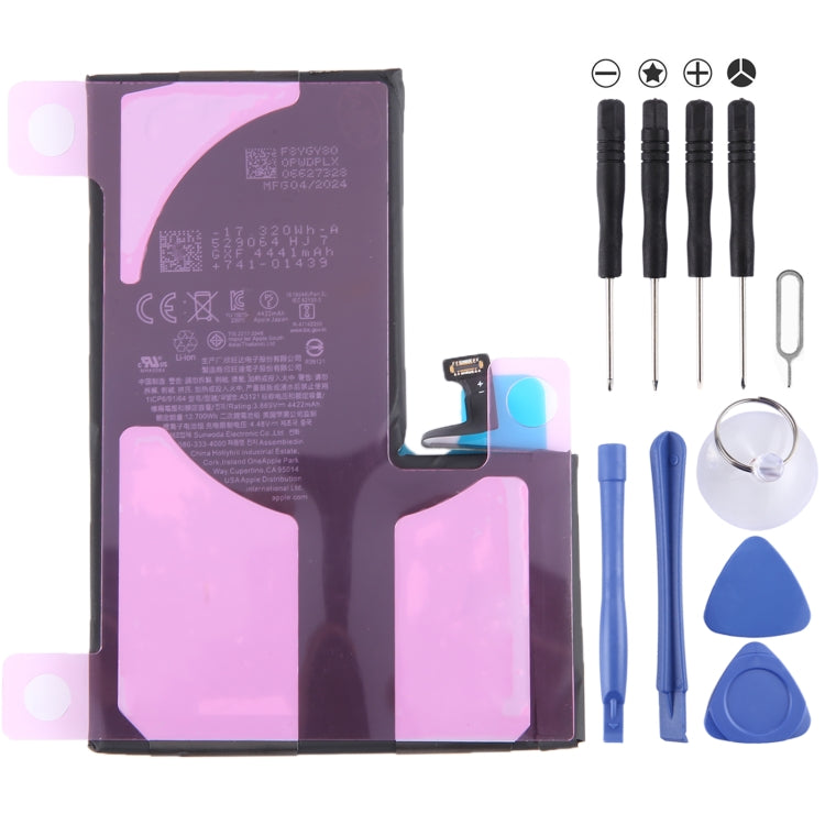 Batería de repuesto para iPhone 15 Pro Max A3121 (4422 mAh), iPhone 15 Pro A3011 (3274 mAh), iPhone 15 Plus A3039 (4383 mAh) y iPhone 15 A3018 (3349 mAh)
