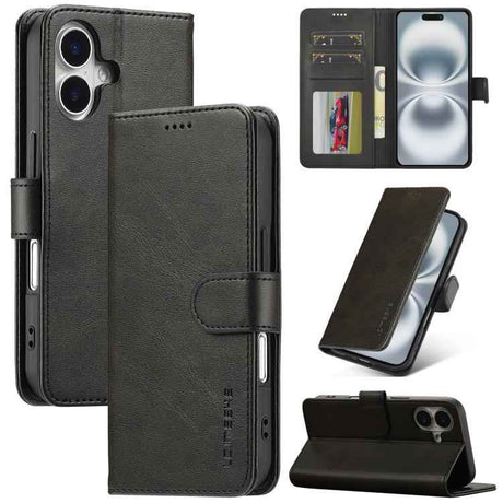 LC.IMEEKE Calf Texture Horizontal Flip Leather Case