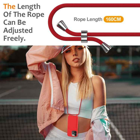 Integrated Card Bag Solid Color Liquid Silicone Phone Case with Lanyard