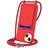 Integrated Card Bag Solid Color Liquid Silicone Phone Case with Lanyard