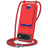 Integrated Card Bag Solid Color Liquid Silicone Phone Case with Lanyard