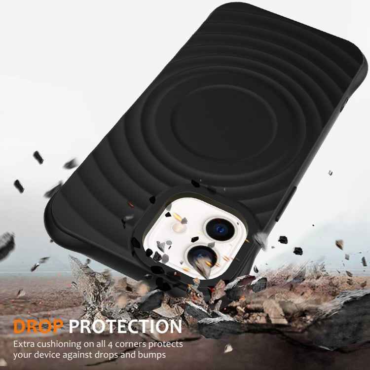 Wave Texture MagSafe Magnetic Liquid Silicone Phone Case