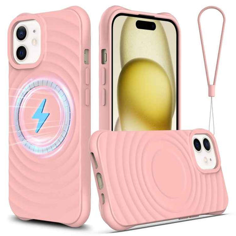 Wave Texture MagSafe Magnetic Liquid Silicone Phone Case