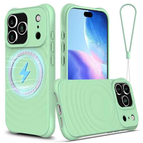 Wave Texture MagSafe Magnetic Liquid Silicone Phone Case