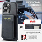 Fierre Shann Cowhide Vertical Flip Magnetic Card Holder Phone Case