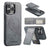 Fierre Shann Cowhide Vertical Flip Magnetic Card Holder Phone Case