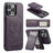 Fierre Shann Cowhide Vertical Flip Magnetic Card Holder Phone Case