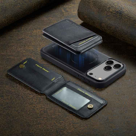 Fierre Shann Cowhide Vertical Flip Magnetic Card Holder Phone Case