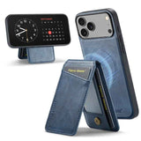 Fierre Shann Cowhide Vertical Flip Magnetic Card Holder Phone Case