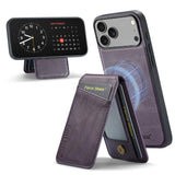 Fierre Shann Cowhide Vertical Flip Magnetic Card Holder Phone Case