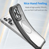 Carbon Fiber Texture MagSafe Translucent Phone Case, For iPhone 15, For iPhone 14 / 13, For iPhone 14 Pro, For iPhone 14 Pro Max, For iPhone 13 Pro Max, For iPhone 13 Pro