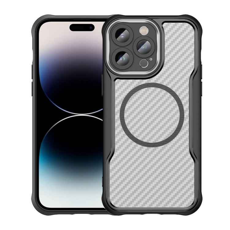 Carbon Fiber Texture MagSafe Translucent Phone Case, For iPhone 15, For iPhone 14 / 13, For iPhone 14 Pro, For iPhone 14 Pro Max, For iPhone 13 Pro Max, For iPhone 13 Pro