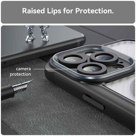 Carbon Fiber Texture MagSafe Translucent Phone Case