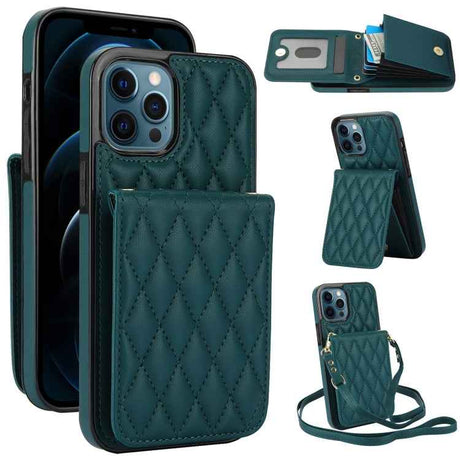 YM015 Crossbody Rhombic Card Bag RFID Phone Case