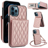 YM015 Crossbody Rhombic Card Bag RFID Phone Case