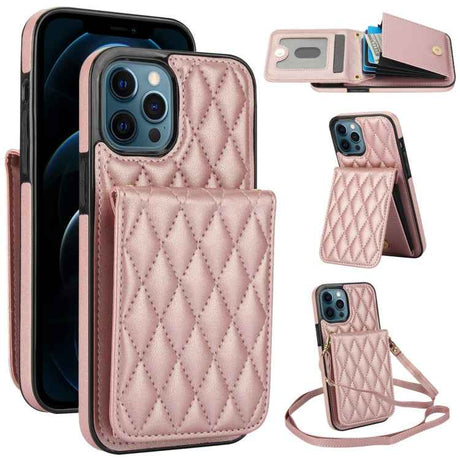 YM015 Crossbody Rhombic Card Bag RFID Phone Case