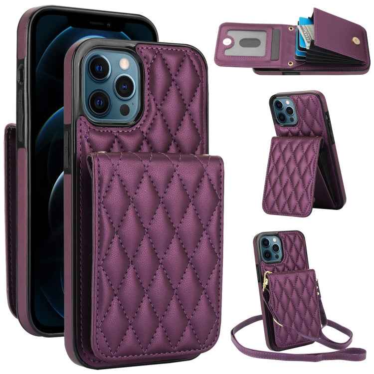 YM015 Crossbody Rhombic Card Bag RFID Phone Case