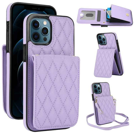 YM015 Crossbody Rhombic Card Bag RFID Phone Case