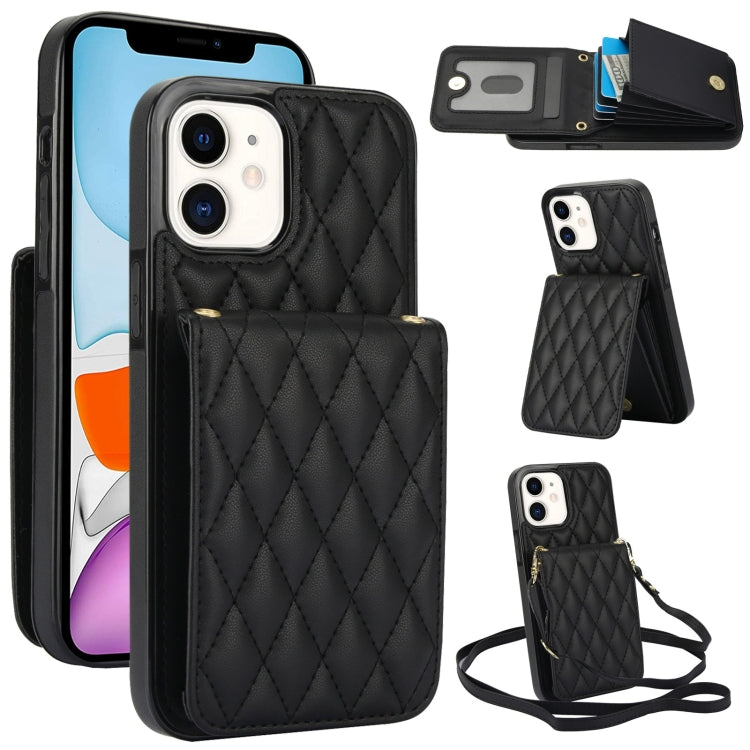 YM015 Crossbody Rhombic Card Bag RFID Phone Case